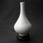 清中德化白釉膽瓶